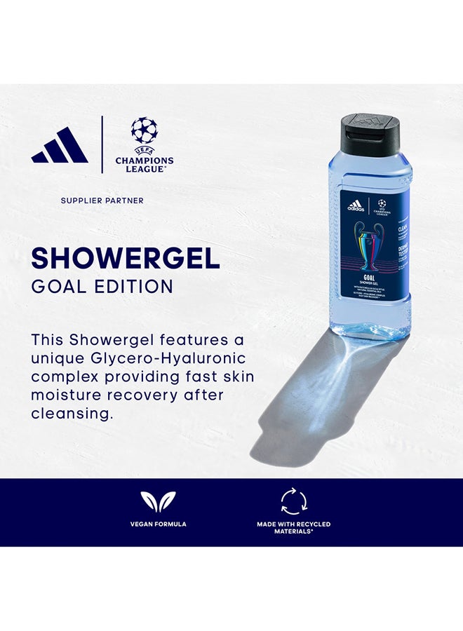 adidas UEFA Champions League Goal Shower Gel for Men 400ml