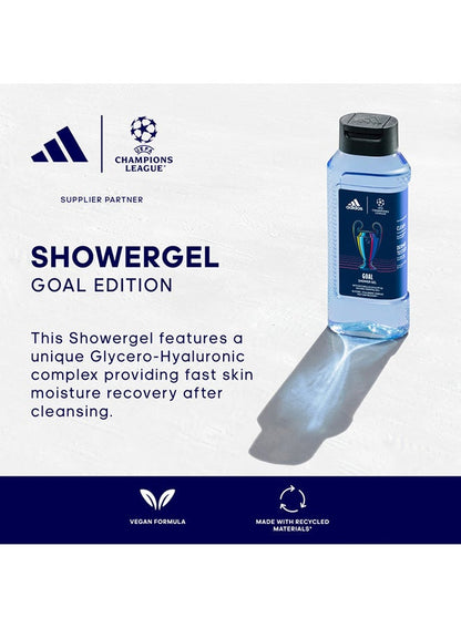 adidas UEFA Champions League Goal Shower Gel for Men 400ml