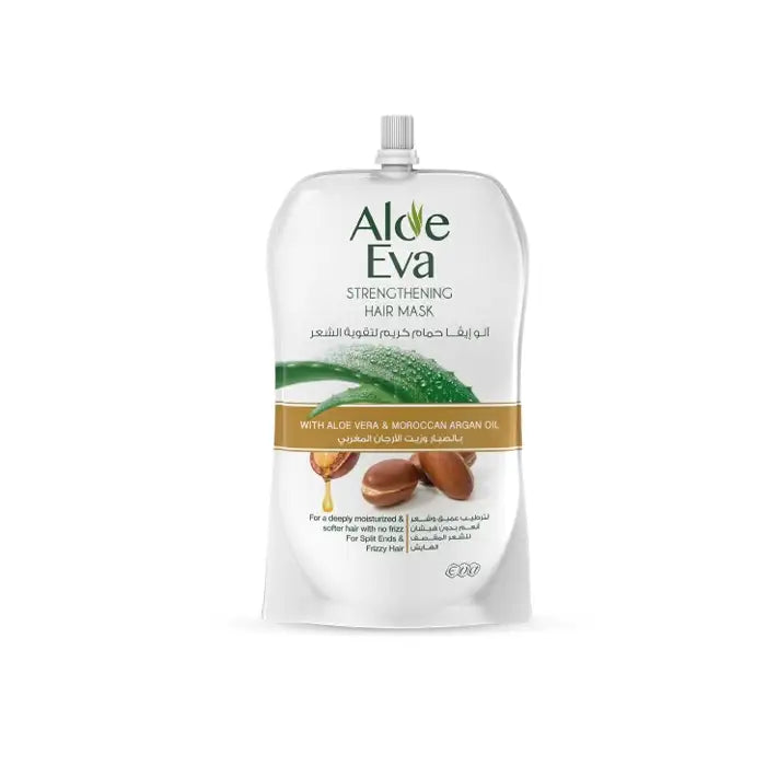 Aloe Eva Hair Strengthening Mask Pouch With Aloe Vera & Moroccan Argan Oil 250 Gm