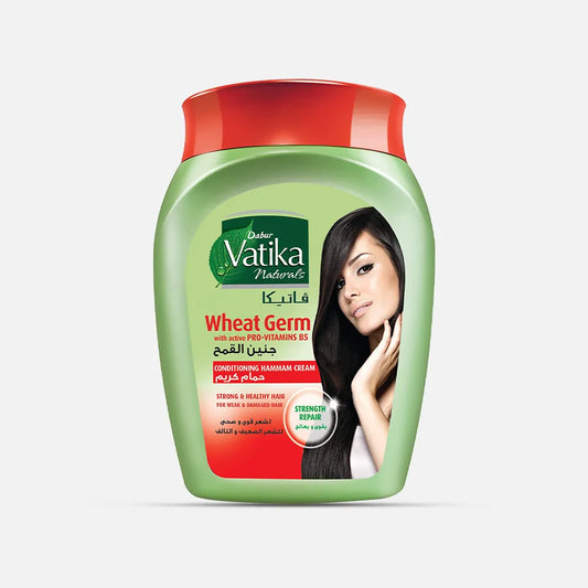 Dabur Vatika | Conditioning Hammam Cream with Wheat Germ For Damaged Hair | 500gm