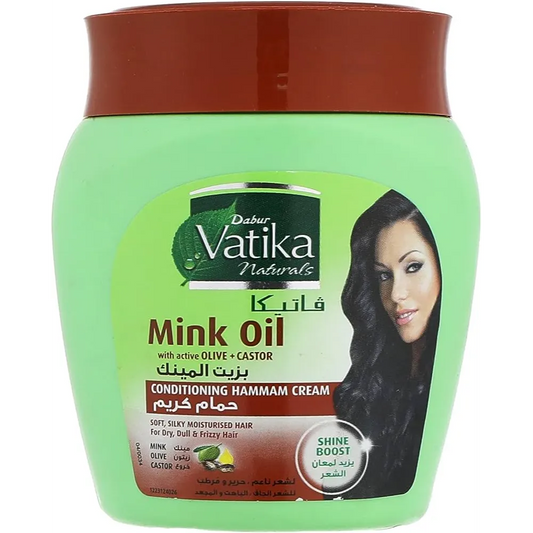 Vatika | Conditioner Hammam Cream With Mink Oil, Olive & Castor | 500gm