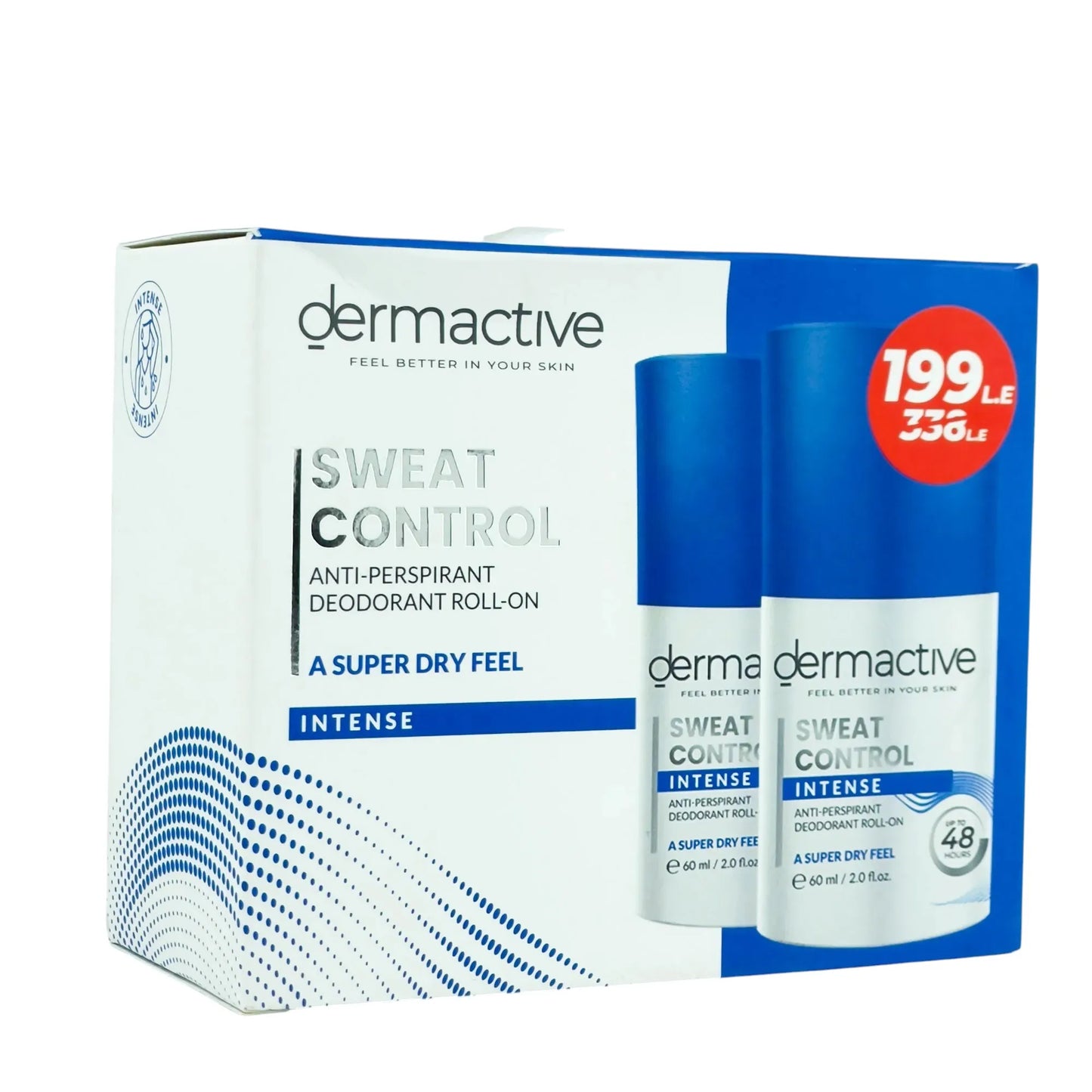 1+1 Dermactive | Deodorant Roll On A Super Dry Feel | 60ml