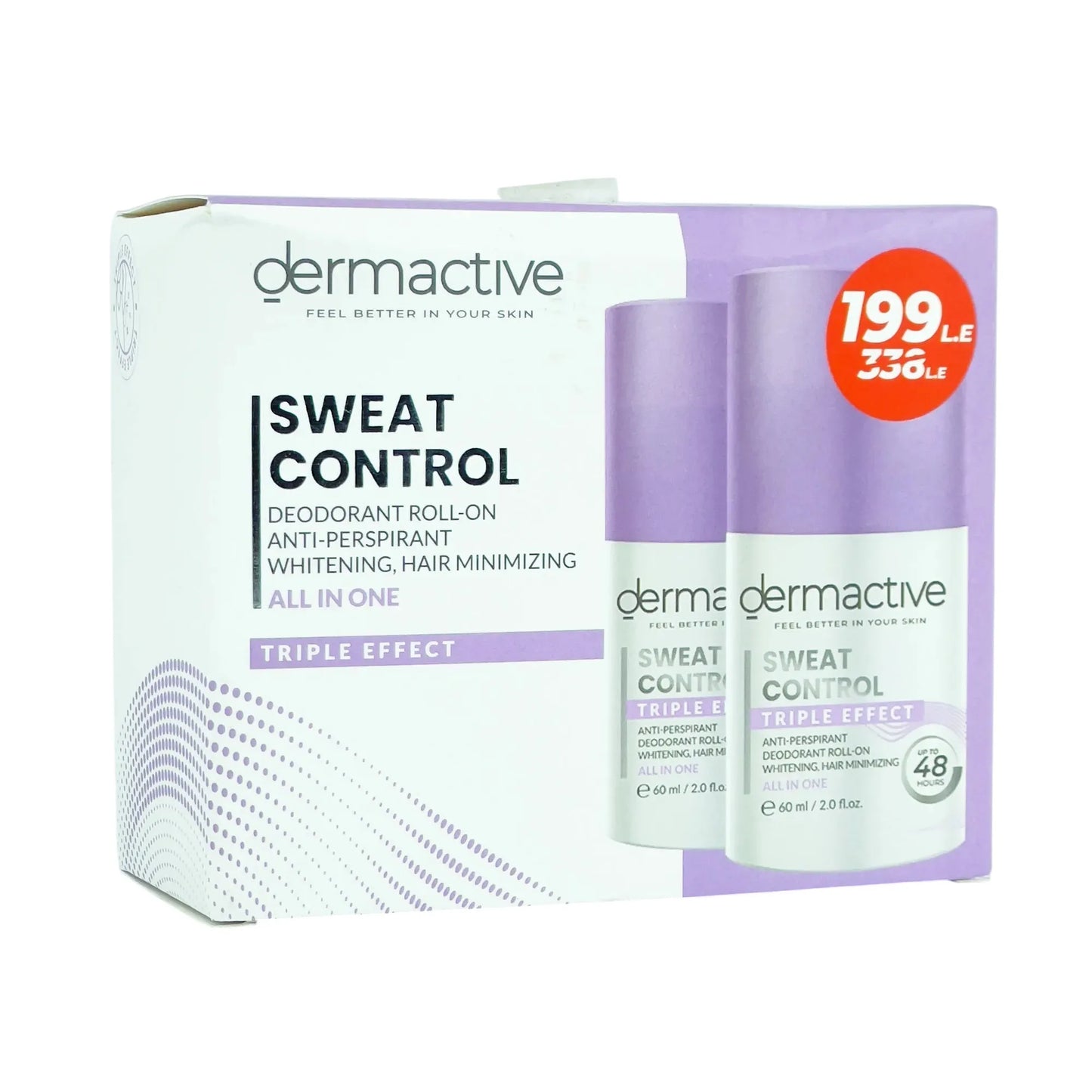 1+1 Dermactive | Deodorant Roll On Triple Effect | 60ml