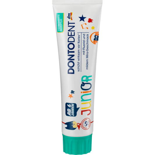 Dontodent | Junior Fluoride Toothpaste Mint Flavor (6+ Years) | 100ml