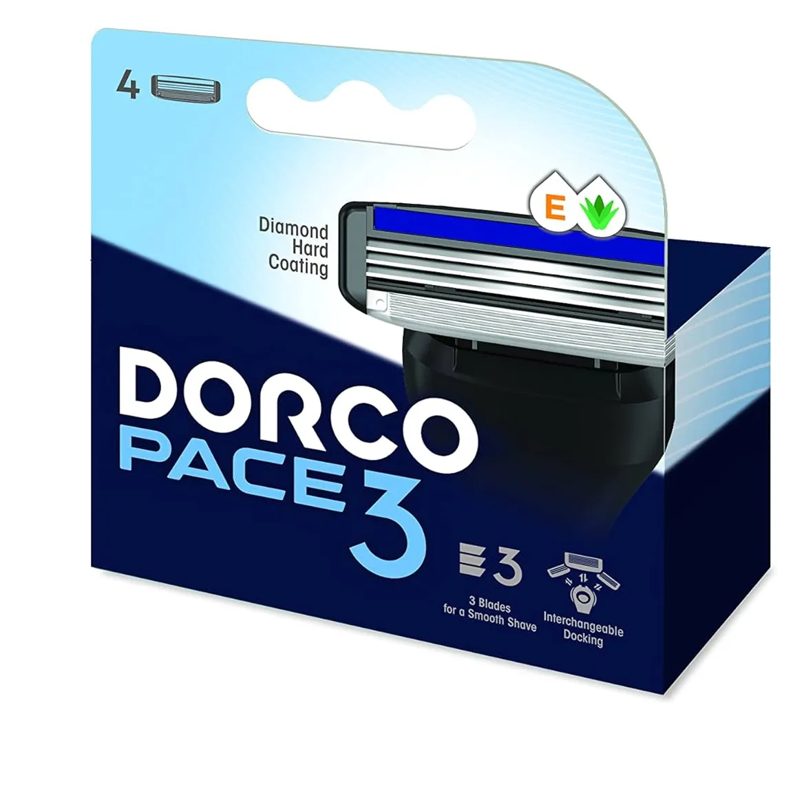Dorco | Pace 3 - Three Razor Blade Shaving System | 4Pice