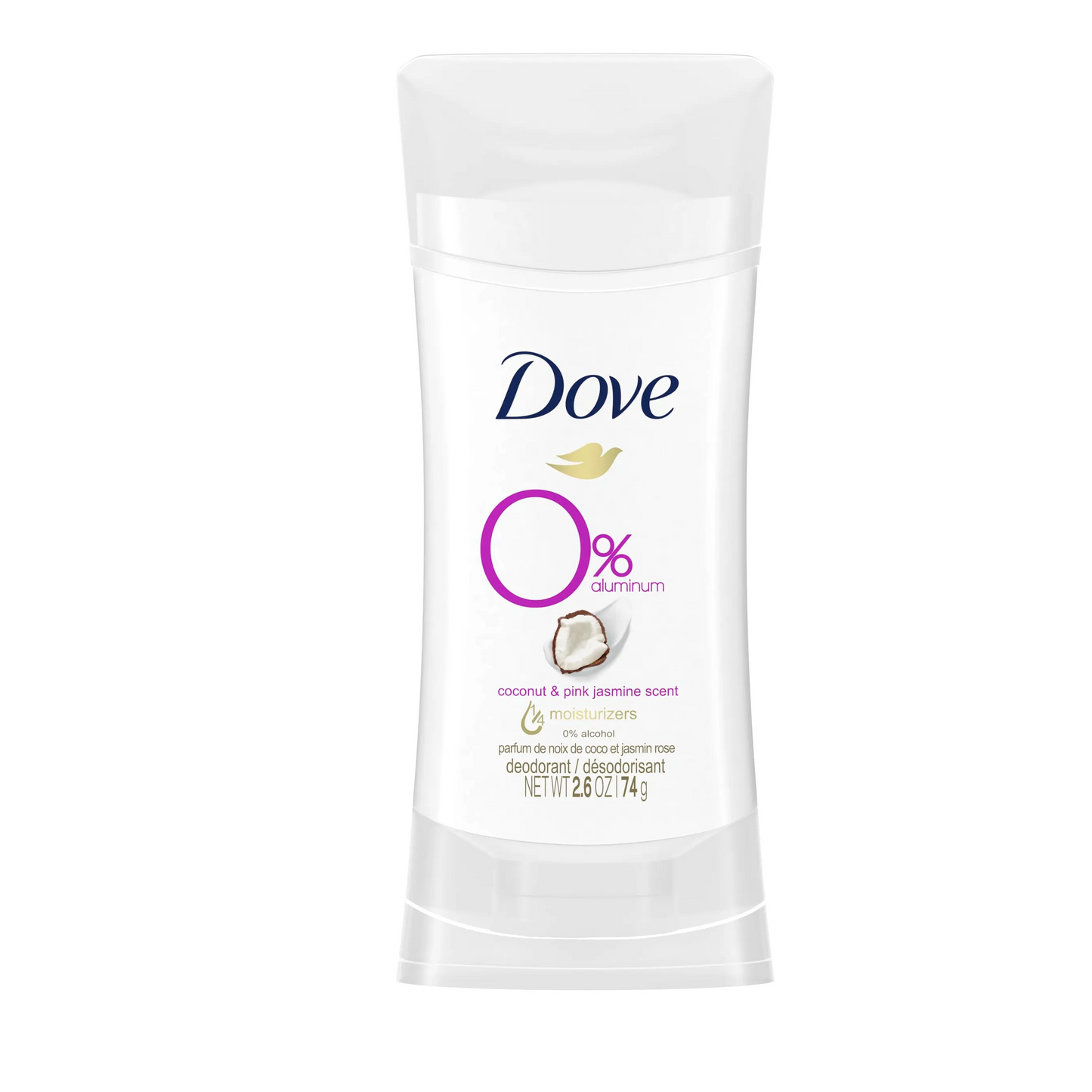 Dove | Stick Zero Ammonium Coconut and Pink Jasmine | 74 ml