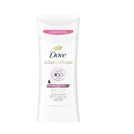 Dove | Advanced Care Invisible Antiperspirant Deodorant Stick No White Marks on 100 Colors for Women