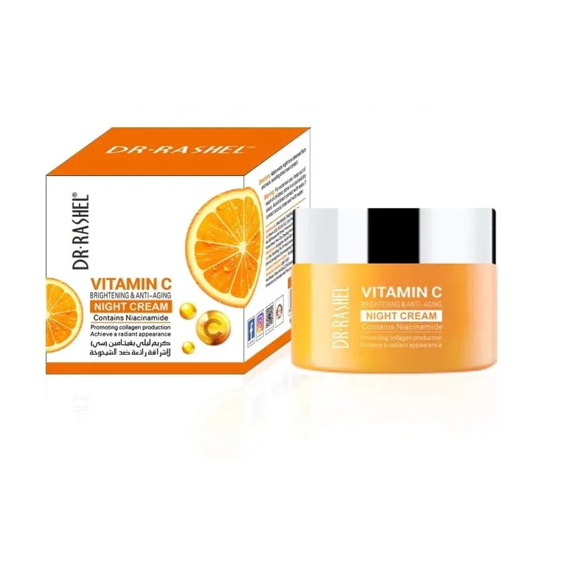 Dr. Rashel | Vitamin C Brightening & Anti Aging Night Cream | 50gm