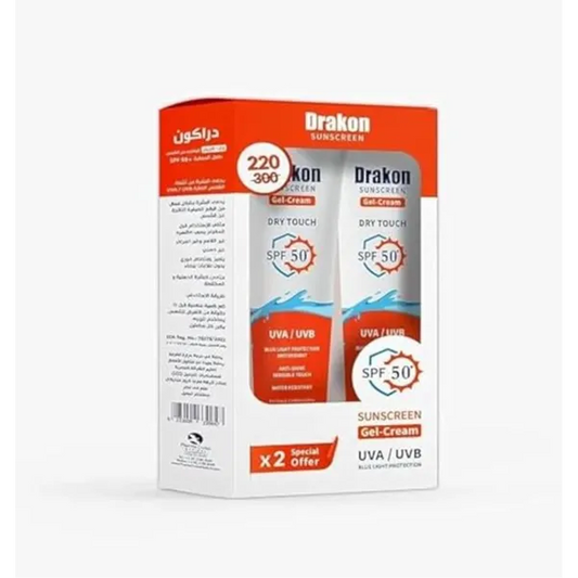 Drakon | Sunscreen cream gel Spf 50+ | 60gm | 1+1