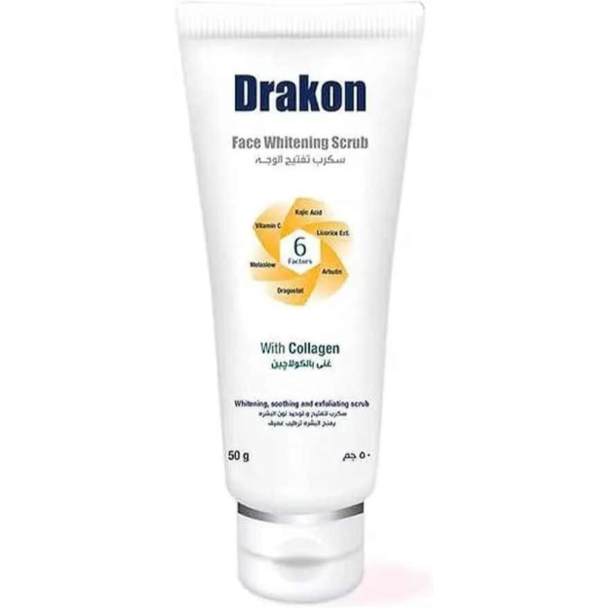 Drakon | Face Whitening Scrub with Collagen | 50gm