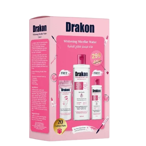 Drakon | whitening micellar water 500ml + 100ml | (promopack)