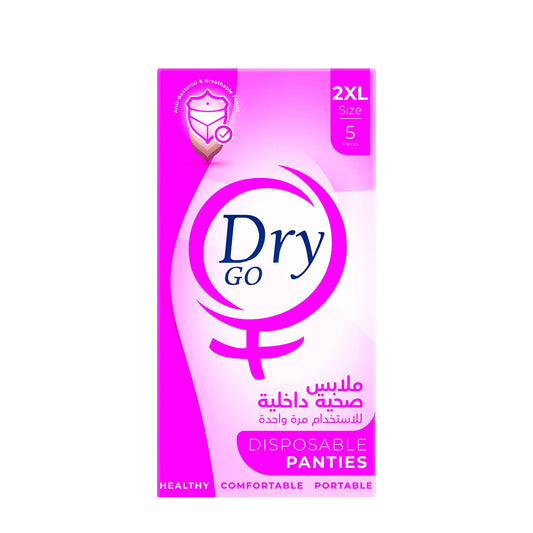 Dry Go | Comfortable Disposable Panties White 2X Large | 5 Pcs