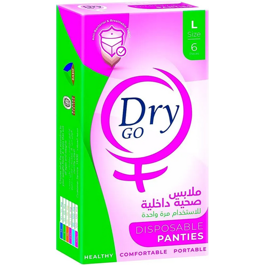 Dry Go | Women's Sanitary Underwear for One Time Use Large | 6 Pcs