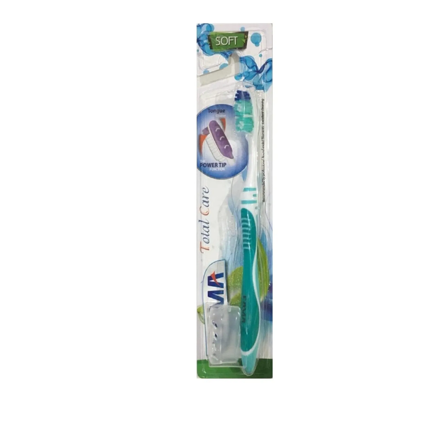 Eama | Total Care Blue & White Medium Toothbrush with Power Tip Function