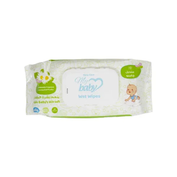 Easy care | Baby Wet Wipes with Chamomile Scent | 72 Wipes
