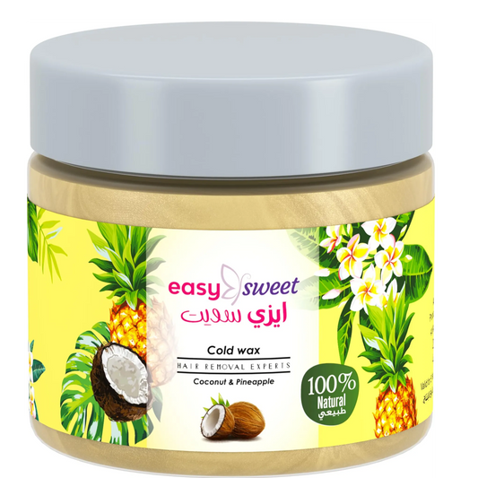 Easy Sweet | Hair Removal Cold Wax Coconut and Pineapple | 200 gm