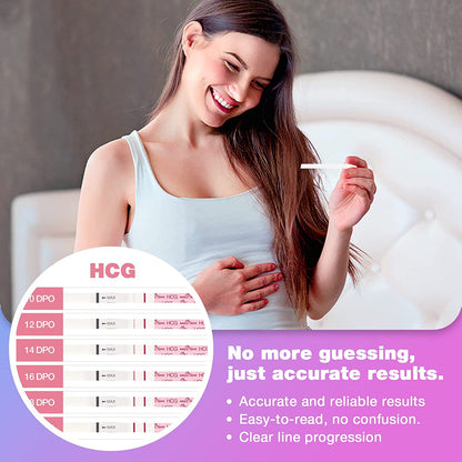 Easy@Home ovulation and pregnancy test strips packaging