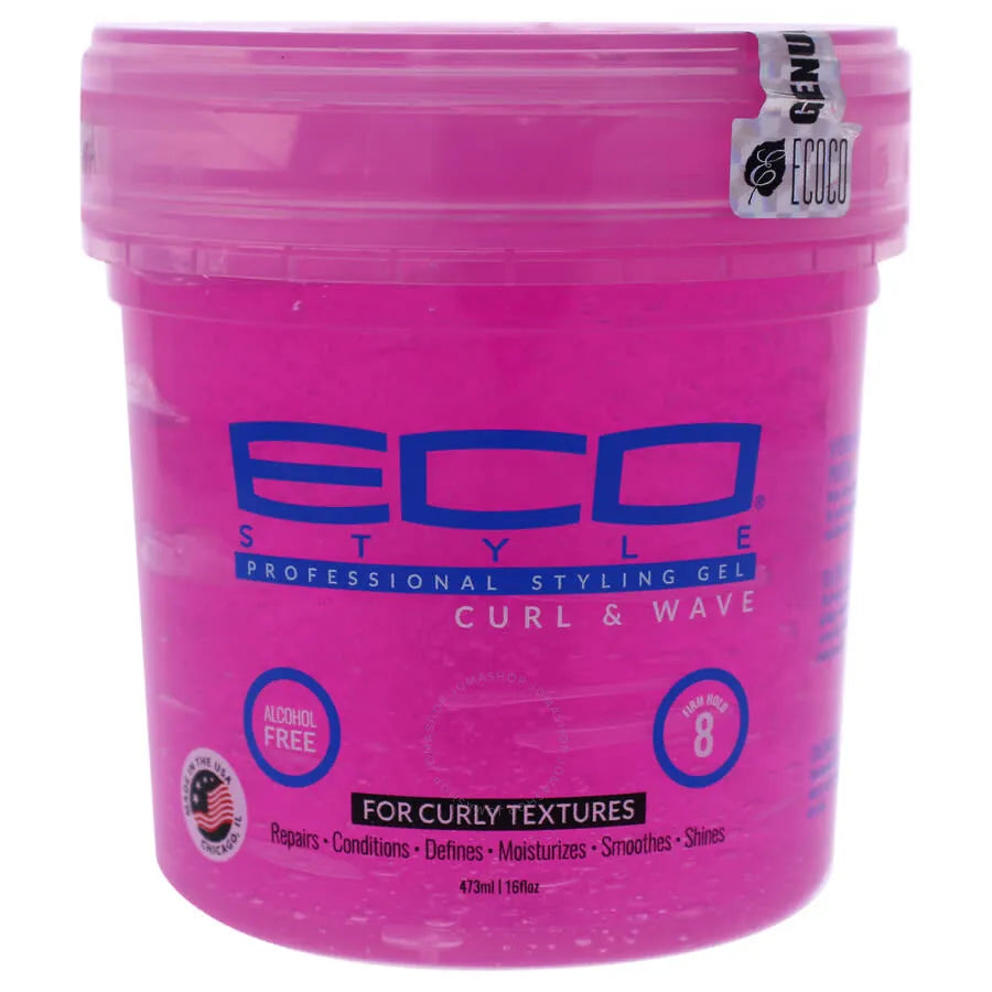 Eco Style | Firm Hold Hair Styling Gel For Curly Hair | 473ml