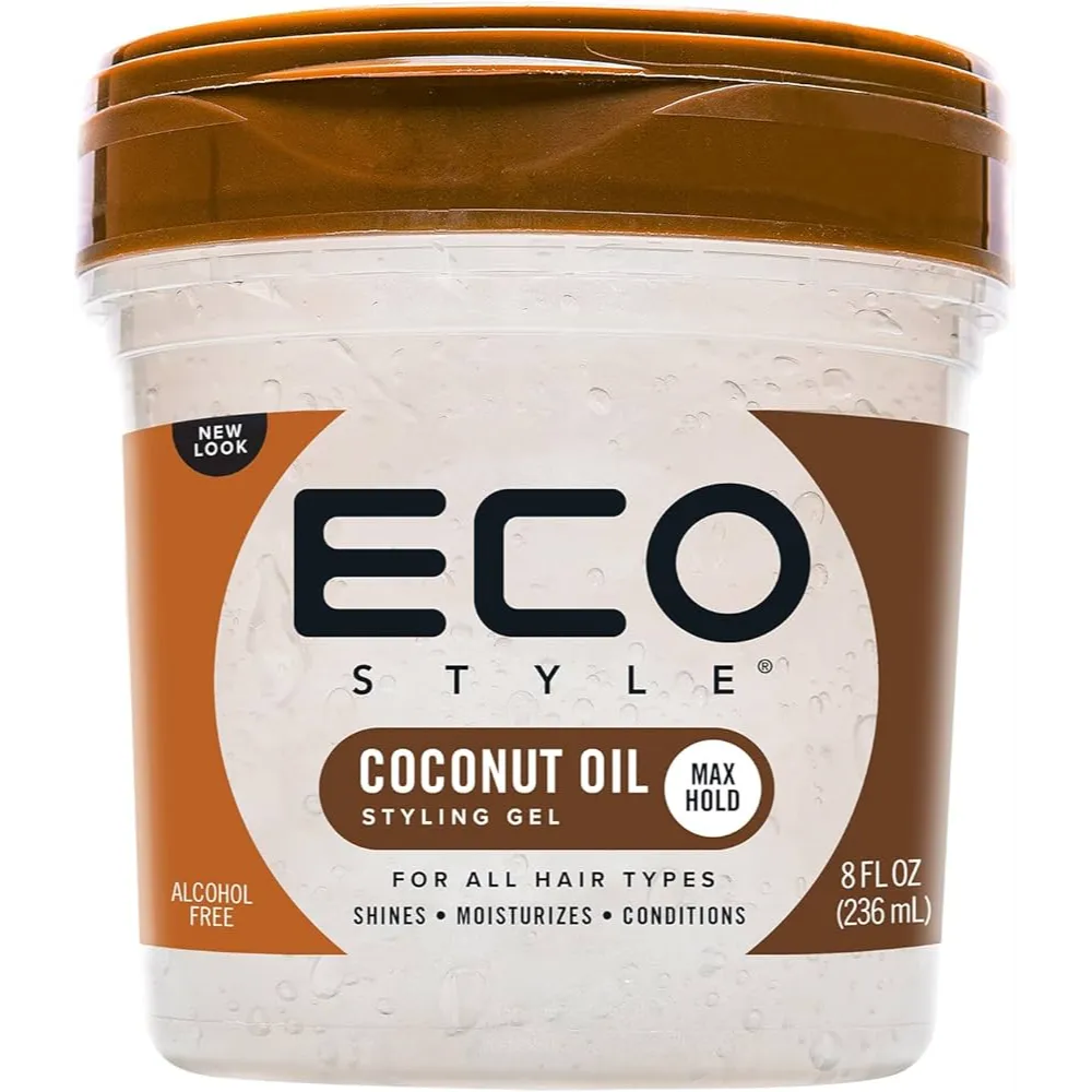 Eco Style | Max Hold Hair Gel With Coconut Oil For All Hair Types | 236ml