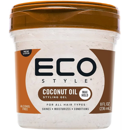 Eco Style | Max Hold Hair Gel With Coconut Oil For All Hair Types | 236ml