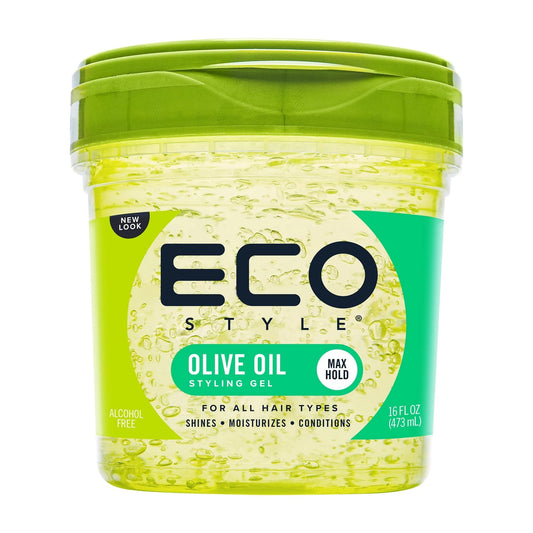 Eco Style | Max Hold Hair Styling Gel With Olive Oil For All Hair Types | 473ml
