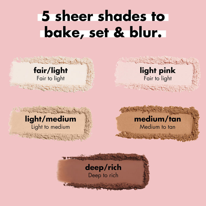 e.l.f. Halo Glow Setting Powder shade range