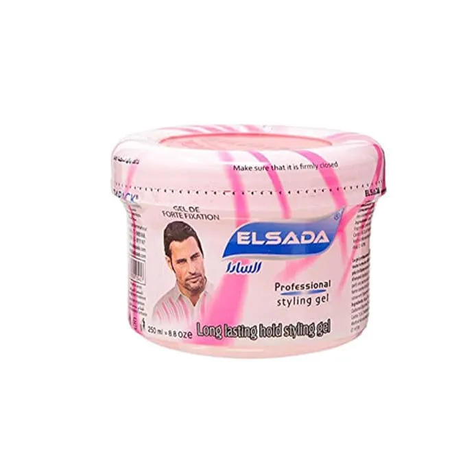 ElSada | Long Lasting Professional Hair Styling Gel Pink | 250ml