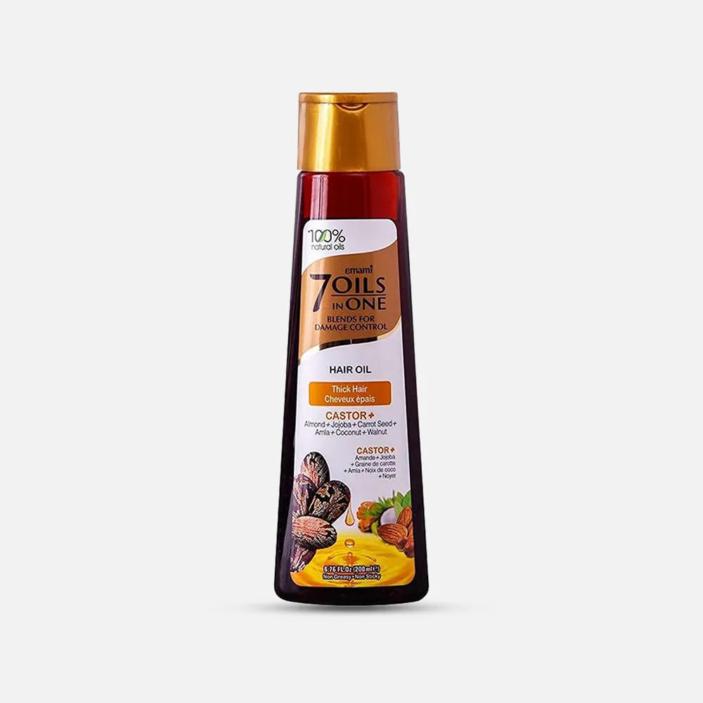 Emami | 7 Oils in One Thick Hair | Castor Oil | 200ml