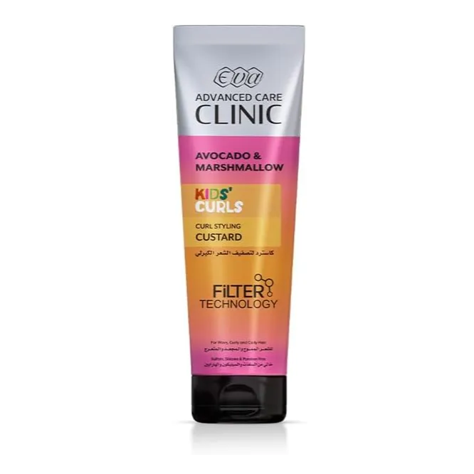 Eva | Advanced Care Clinic Kids Curls Curl Styling Custard For Wavy Curly And Coily Hair | 230Ml