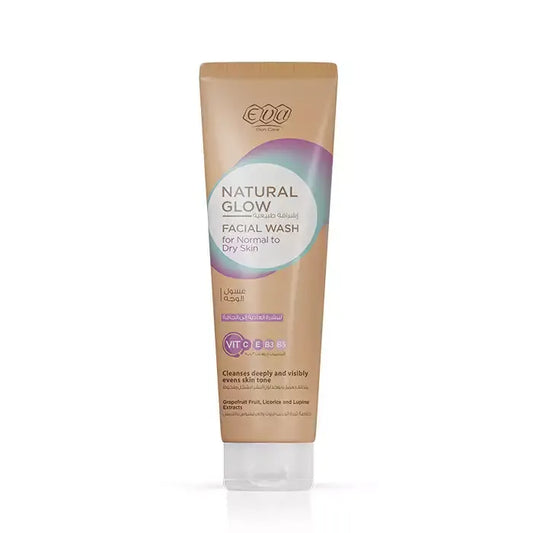 Eva Skin Care | Natural Glow Facial Wash For Normal to Dry Skin | 100ml