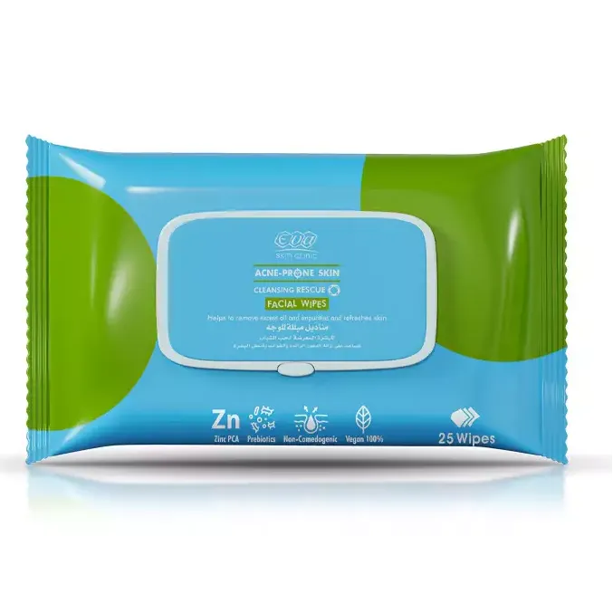 Eva | Skin Clinic Acne-Prone Skin Facial Wipes | 25 wipes