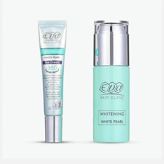 Eva Skin Clinic White Pearl | Whitening Night Cream + Cream to Lighten and Moisturize The Eye Contour
