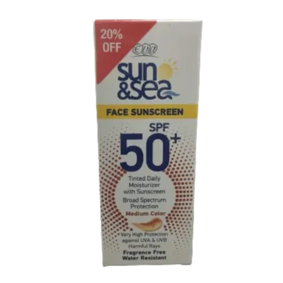 Eva Sun & Sea | Face Sunscreen SPF +50 Tinted | 40ml 20% Off