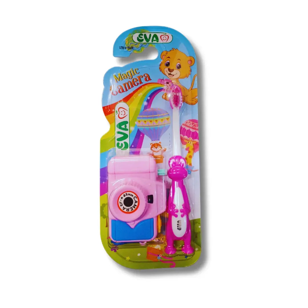 Eva | Ultra Soft kids Toothbrush with Camera Multicolor | 1 Pc