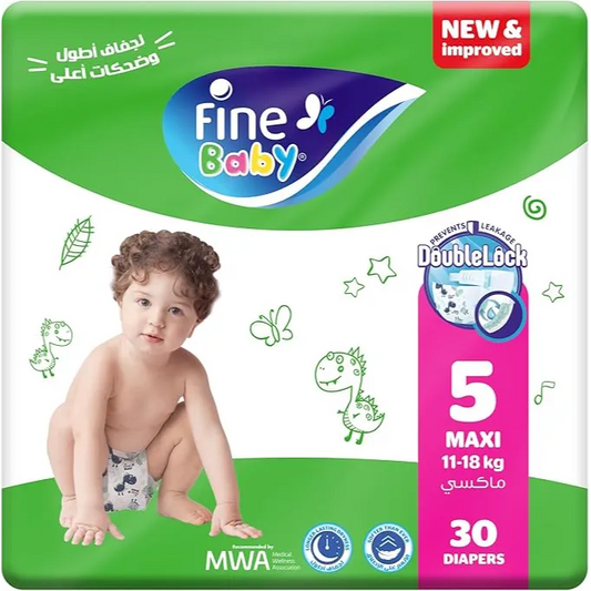 Fine Baby | Diapers Maxi 11-18kg Size 5 | 30 Pcs