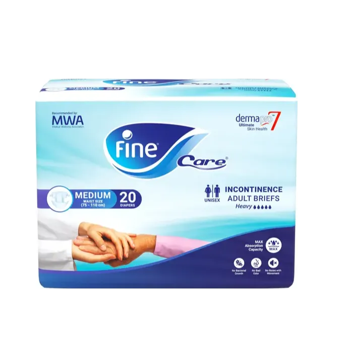 Fine Care | Incontinence Unisex Briefs Medium Waist 75-110cm | 20 Pcs
