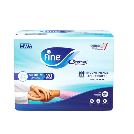 Fine Care | Incontinence Unisex Briefs Medium Waist 75-110cm | 20 Pcs