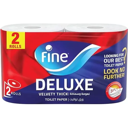 Fine | Deluxe compressed toilet tissue | 2 Pcs