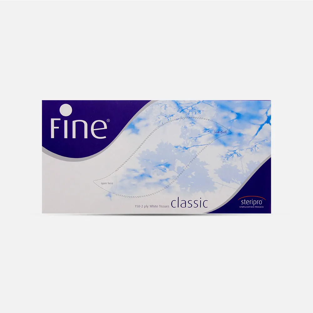 Fine | Fluffy Double Ply Sterilized Facial Tissue | 550 Sheets
