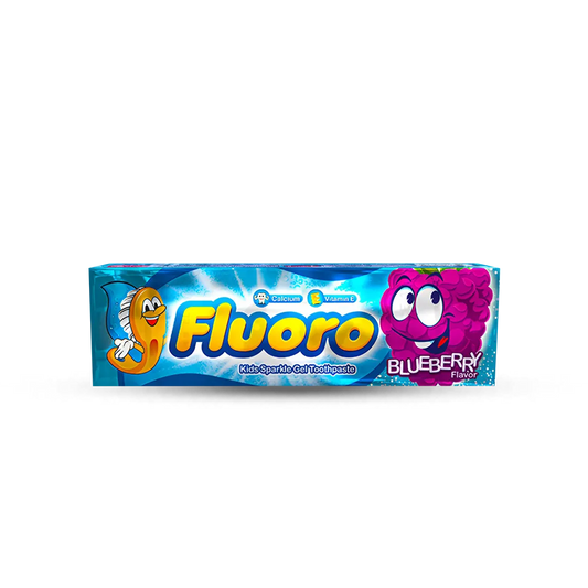 Fluoro | Kids Sparkle Gel Toothpaste with Blueberry | 50gm