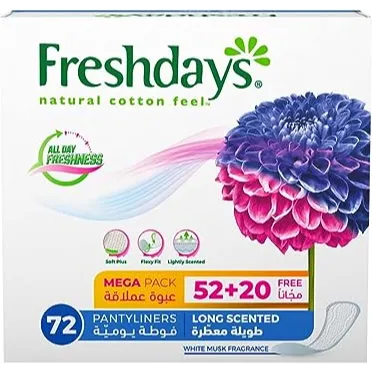 Freshdays | Long Scented Women Pads | 72 Pads
