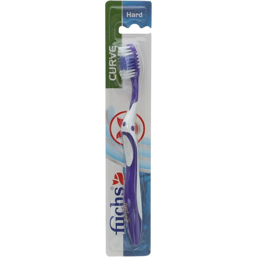 Fuchs | Curve Hard Toothbrush Purple | 1 Pcs