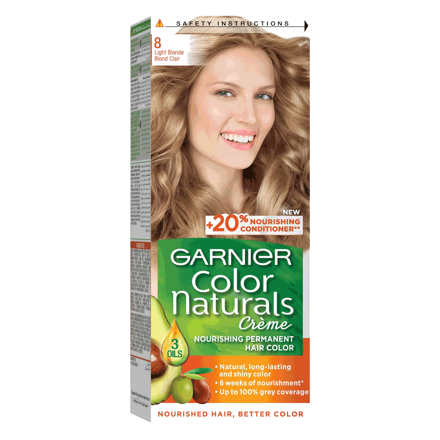 Garnier | Color Naturals Permanent Crème Hair Color | 8 Light Blonde | 15% off