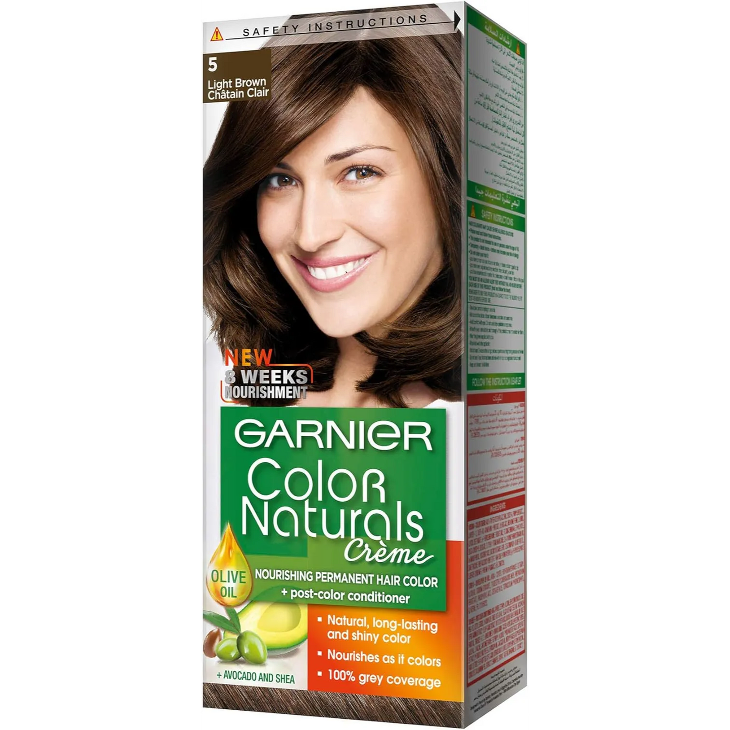 Garnier | Color Naturals Permanent Crème Hair Color | 5 Light Brown | 15% off