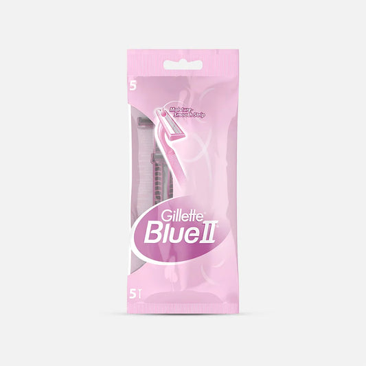 Gillette | Blue II Plus Disposable Razor for Women | 5Pcs