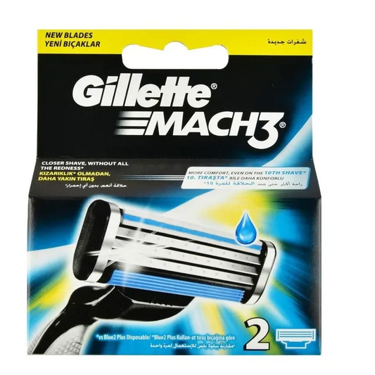 Gillette | Mach 3 Razor Blades | 2Pc's