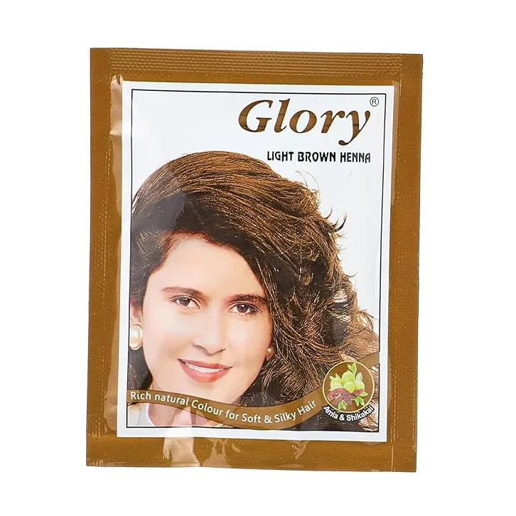 Glory | Henna for Hair Color Light Brown 10gm | 1 Pc