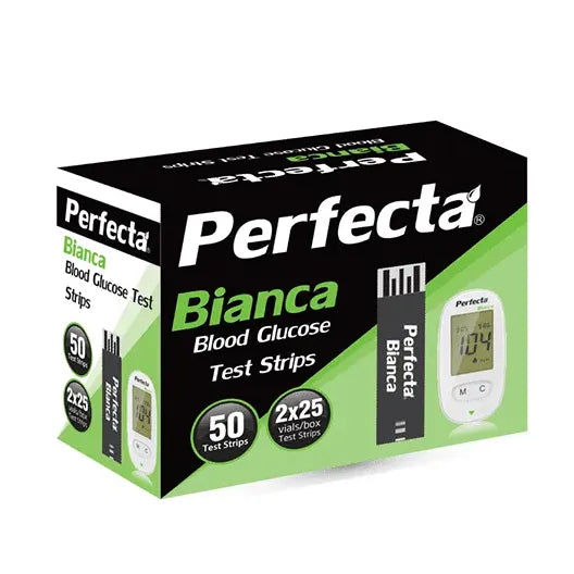 Granzia | Perfecta Bianca Glucose Test Strips | 50 Srtips