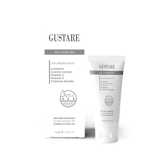 Gustare | Skin Lightening & Anti-Brown Spot Face Cream | 50gm