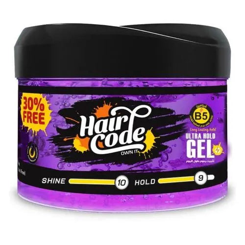 Hair Code | Gel Ultra Hold Purple | 160ml +30% free